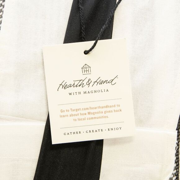 Hearth & Hand with Magnolia Textured Stripe Quilt Railroad Gray, Full/Queen - Picture 4 of 6